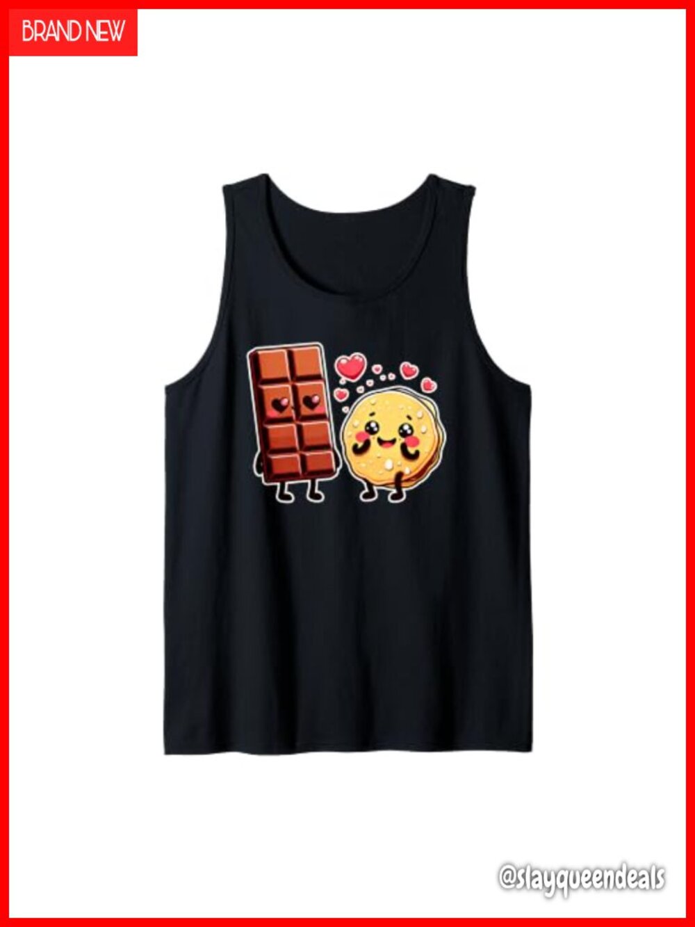 Choco And Pancake Couples Matching Chocolate Day Sleeveless Tank